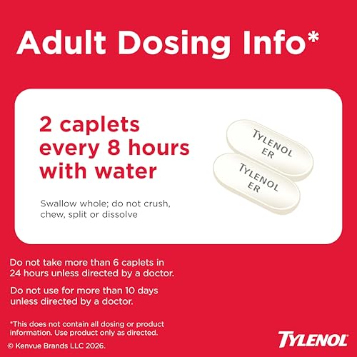 Tylenol 100 Count / Multi / Muscle Aches Tablets-100 ct Acetaminophen