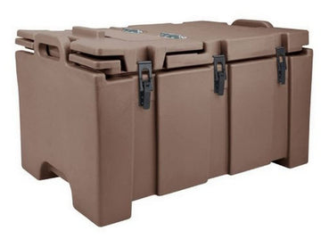 (100MPCHL131) Top-Load Food Pan Carrier - Camcarrier® 100 Series by Cambro – Plastic, Dark Brown, Model EKM196C