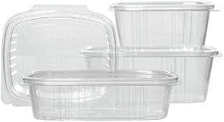 Genpak Carryout Food Container Hinged 8 oz Deli - 5 3/8"L x 4 1/2"W x 1 1/2"H 200 Per Case