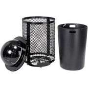 Global Industrial Black / 23.5 inches (Diameter) x 43 inches (Height) / Industrial Trash, Recycling & Compost