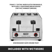 Waring 5-15 P Plug | 120V | 1800W / Silver / 1 Toasters
