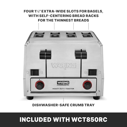 Waring 5-15 P Plug | 120V | 1800W / Silver / 1 Toasters