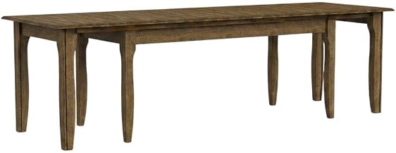 Starlight Canyon Home Toasted Java 3-Leaf Extension Dining Table, Asian Hardwood, Distressed Finish, Seats 10, Transitional Style