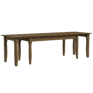 Toasted Java 3-Leaf Extension Dining Table by Starlight Canyon Home – Solid Asian Hardwood, Brown