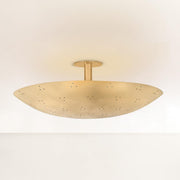 Bern Three Light Flush Mount Vintage Brass/Bronze by Lighting Design – Available in two sizes, Brass, Vintage Brass/Bronze, Model 8728-VB/BRZ