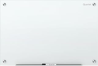 Quartet Dry Erase Board, Glass Whiteboard 96"W x 48"H, Non-Magnetic, Infinity, White (G9648NMW)
