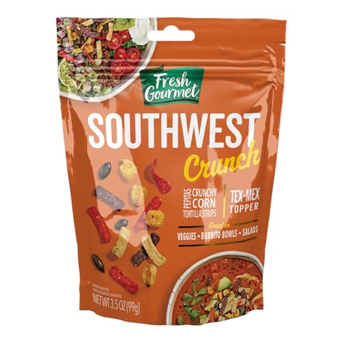 Fresh Gourmet Southwest Crunch / 3.5 Ounce (Pack of 1) / Brown Salad Toppings