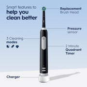 Oral-B Black / 1 Count (Pack of 3) / Handle Sonic