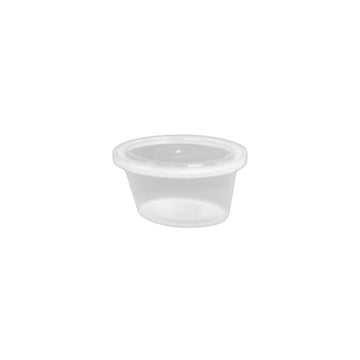 Newspring Ind. Pactiv YE502 Ellipso 2 Oz Clear Portion Cup - 1000 / CS