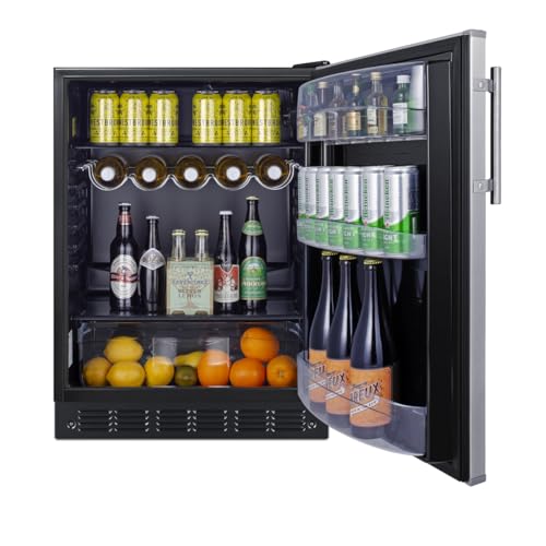 Summit Appliance Right-Hand Door / Silver / 5.5 cubic_feet Outdoor Refrigerators