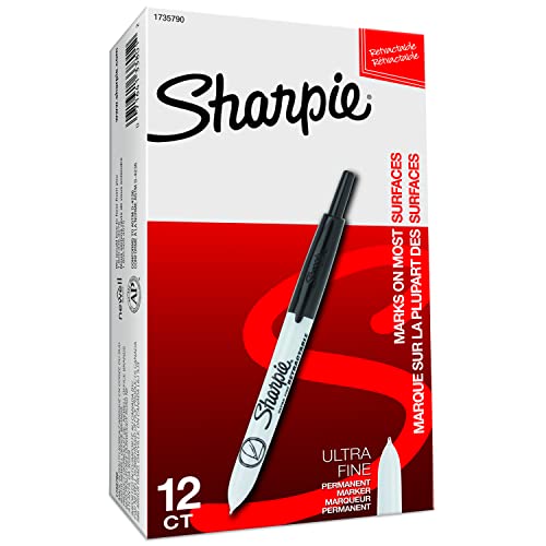 Sharpie 12-Count (Pack of 2) / 12 Count Black / Black Permanent Markers