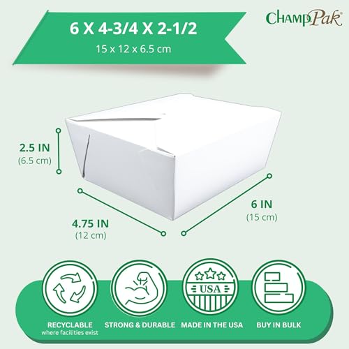 SOUTHERN CHAMPION TRAY White / 6" x 4-3/4" x 2-1/2" / 6.0 liters Boxes