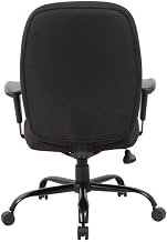 Crepe High-Back Office Chair with Steel Base and Adjustable Arms, Heavy Duty Task Chair 400 lb Capacity for Home Office Desk
