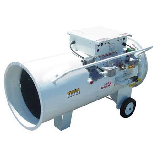 Direct Fired Dual Fuel Heater by Heat Wagon – 48"L x 26"W x 31.5"H, Steel, White, Model 1800B
