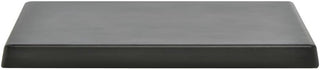 HUBERT Display Riser Rectangular Black Melamine and Bamboo - 10"L x 6"W x 1"H