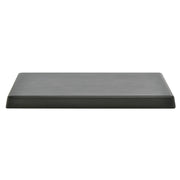 Display Riser Rectangular Black Melamine and Bamboo - 10"L x 6"W x 1"H by HUBERT – Plastic, Black, Model H0056-BLACKMELA