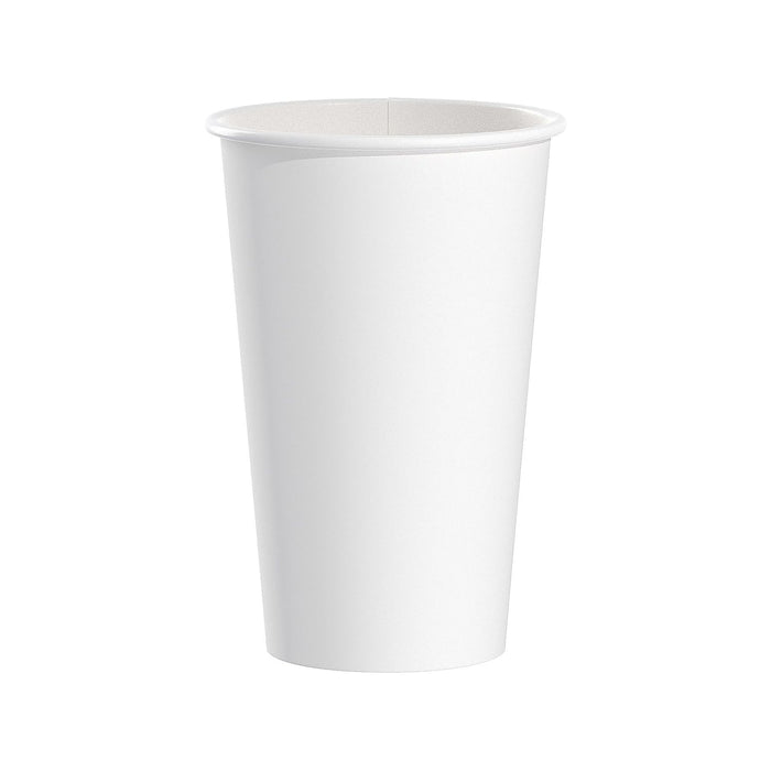 Solo Foodservice 316W 16 Oz. White Paper Hot Cup noHandle Singlepoly (1000-Pack)