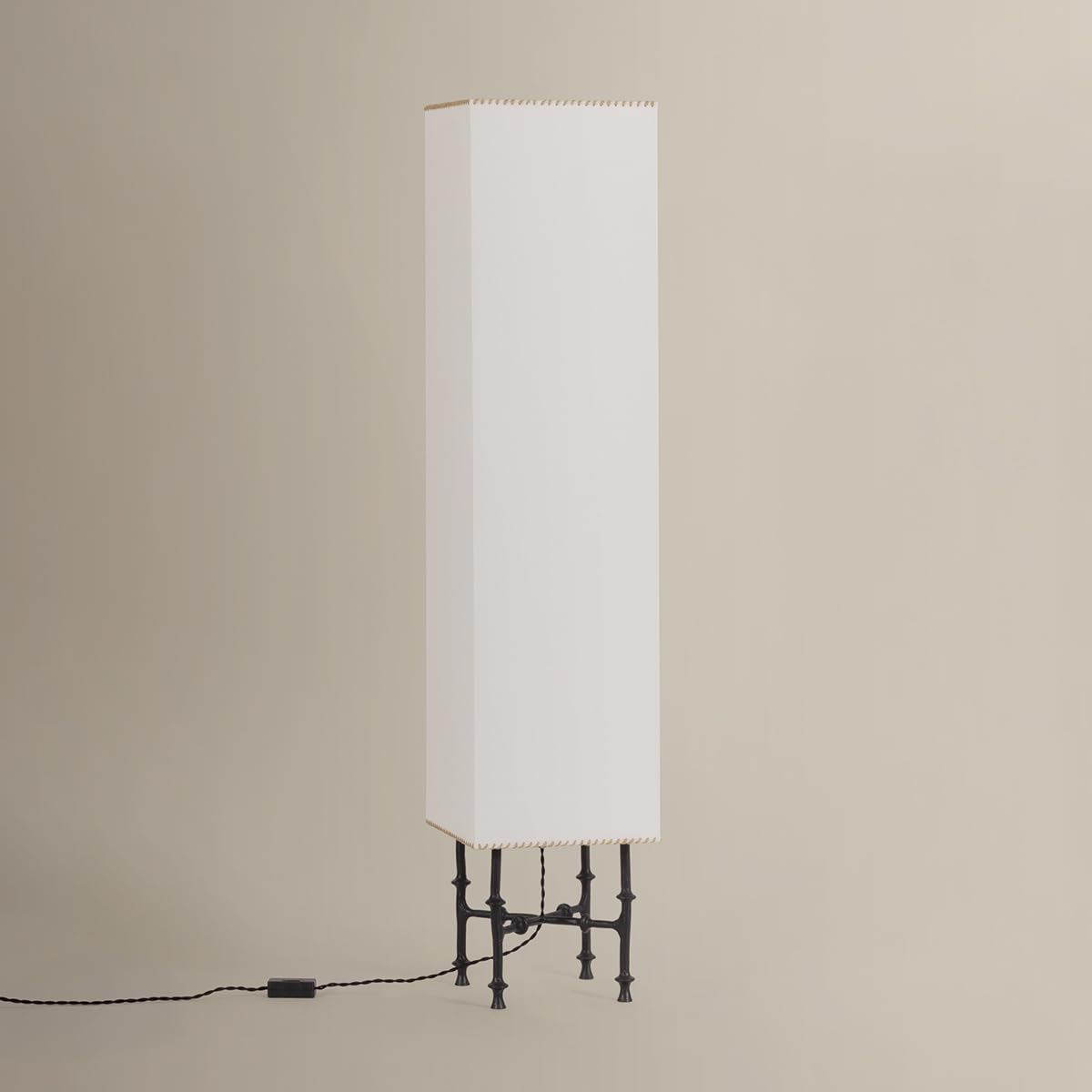 Cy 3-Light Floor Lamp | Essential & Vogue Style | Black Iron Finish | Made of Iron & Textile | 56.25" Overall Height | -BI by Hudson Valley Lighting – Iron, Model AHL6403