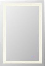 Elegant Kitchen and Bath Riven 40X27 Led Mirror in Silver