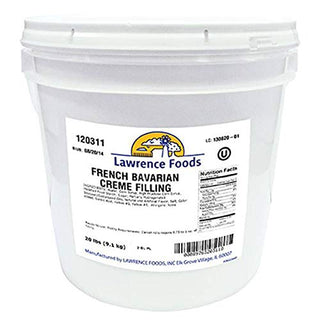 Filling French Bavarian Cream 2 Gallon by Lawrence Foods – 2 Gallon