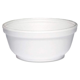 DART DCC 8B20 Foam Bowls, 8 Ounces, White, Round, 50 Per Pack, 20 Packs