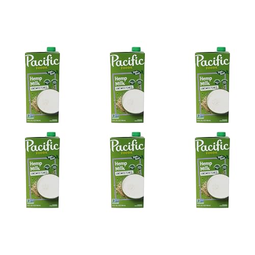 Pacific Foods Hemp Milk / 32 Fl Oz (Pack of 6) / 1 Hemp Milk