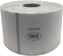 NCCO DCG-DP22-4 DateCodeGenie Label 2”x 2” Blank White DuraPeel Blank Square, 4RL/PK, 750 Labels/Roll