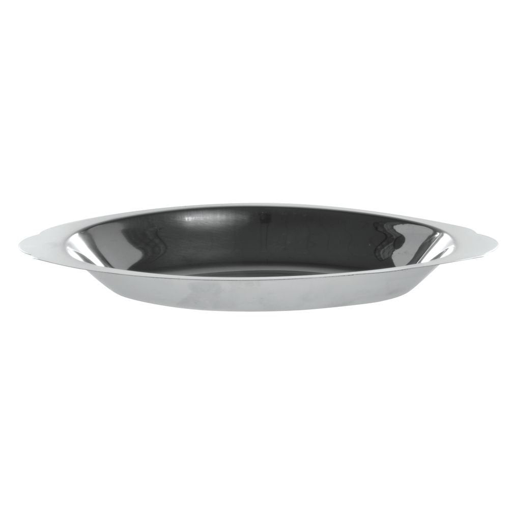 15 oz Au Gratin Dish Oval Stainless Steel by HUBERT – 15.0 ounces, Stainless Steel, Silver, Model AG015