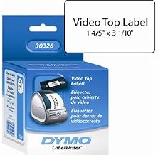 DYMO 30326 VHS / Video Tape/Top Label 1-4/5 x 3-1/10 150 Labels