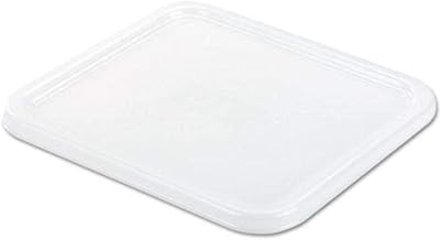 Rubbermaid Commercial White 8 4/5 x 8 3/4 SpaceSaver Square Container Lid
