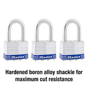 Master Lock 3 Pack / Silver / Industrial Keyed Padlocks