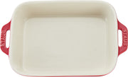 Ceramic 7.5" x 6" Rectangular Baking Dish - Cherry by STAUB – 7.5x6-inch, Ceramic, Cherry, Model 40508-585
