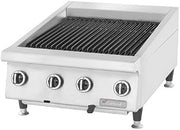 Garland GTBG48-AR48 Heavy Duty 48" Gas Countertop Charbroiler with Cast Iron Radiants & Adjustable Grates