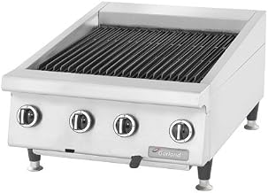 Garland GTBG48-AR48 Heavy Duty 48" Gas Countertop Charbroiler with Cast Iron Radiants & Adjustable Grates
