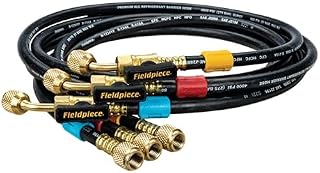Fieldpiece Hose Set, 5 ft L, Black, 800 psi