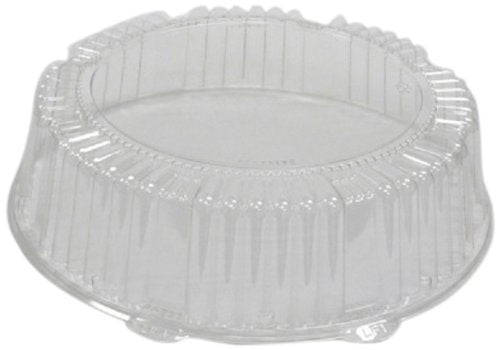 CaterLine Plastic Round Catering Tray Dome Lid by WNA – 12", Plastic, Clear, Pack of 25, Model A12PETDM