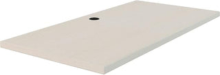 Interion Modular Partition Desktop, 48"W x 24"D, White Ash