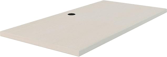 Interion Modular Partition Desktop, 48"W x 24"D, White Ash