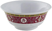 Thunder Group 12-Pack Longevity Collection Rice Bowl, 7-Inch Diameter, Red