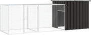 vidaXL Chicken Cage Anthracite 118.1"x35.8"x39.4" Galvanized Steel