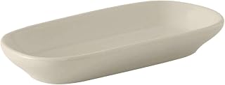 Tuxton BEZ-0761 Vitrified China Relish Tray, 7-3/4" x 3-5/8", Eggshell (Pack of 12),