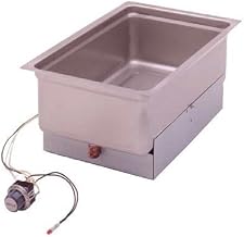 Wells BMW-206RTD/AFU Bottom Mount Electric Built-in Food Warmer with Round Corners, 12" x 20" Insulated Pan Opening with Drain & Auto-Fill