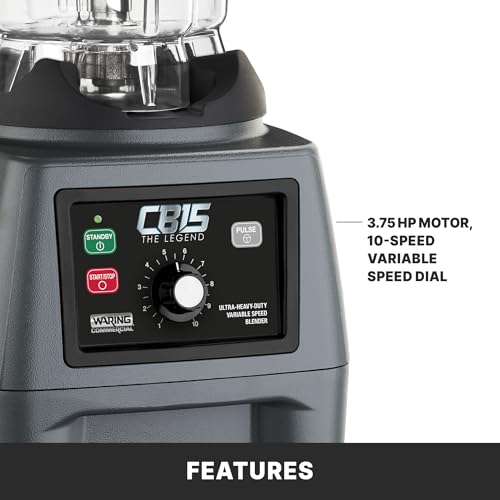 Waring Variable Speed w/Control Dial / Copolyester Jar CB15VP / 1 Gallon Countertop Blenders