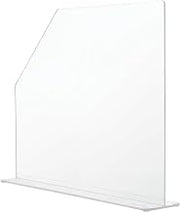 Global Industrial Splash Guard, Medium, 4-1/2"W x 21-1/4"D x 18"H, Clear