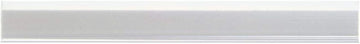 HUBERT Clear Plastic Peel and Stick Quick Clip Card Holder - 6"L x 7/8"H, 25 per Bag