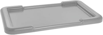 Lid for Hubert Stacking Tote. Grey Plastic - 25 1/4"L x 16 1/4"W