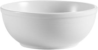 CAC China HMY-29 Harmony Super White Pasta Salad Bowl 20 oz., 6" - 3 doz