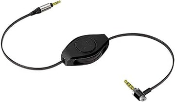 5-Foot Retractable Microphone and Auxiliary Cable