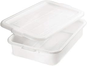 Tablecraft Food Storage Box, 21-1/4 by 15-3/4 by 7-Inch, White