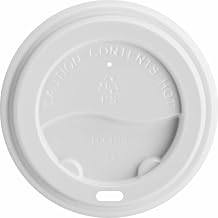 Genuine Joe GJO11259PK - Ripple Hot Cup Lids, 10-16 Oz., 50 Pack, White